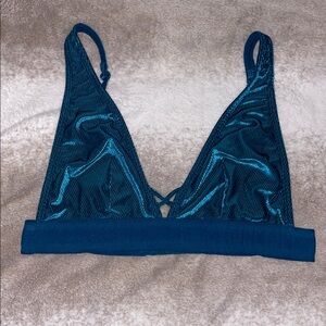 PINK Victorias Secret Velour Bralette Junior Size L